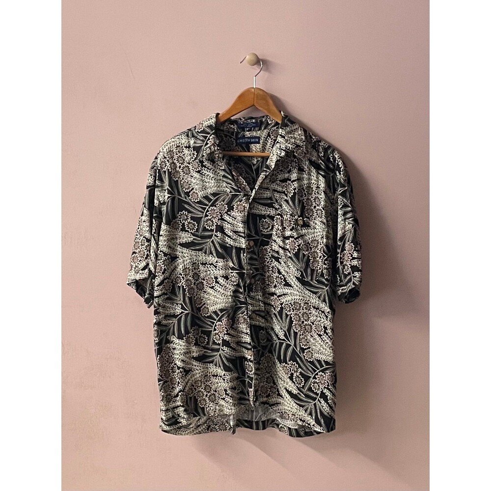 Vintage Chereskin Men’s Floral Hawaiian Shirt Size L